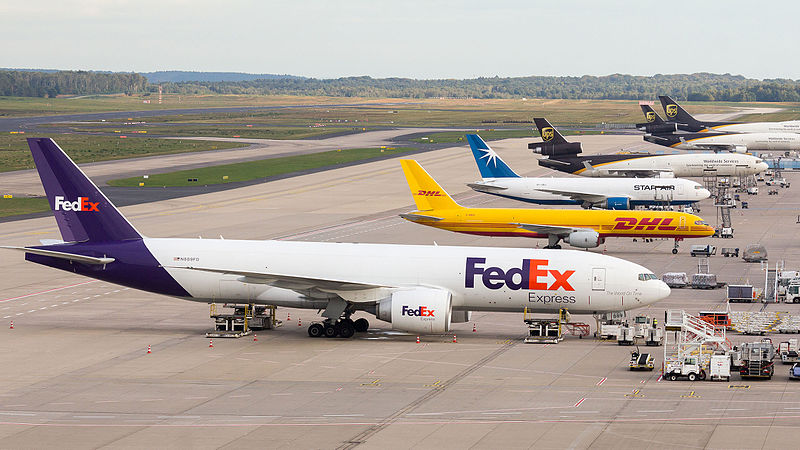 manufacturing and logistics - FedEx, DHL, UPS planes