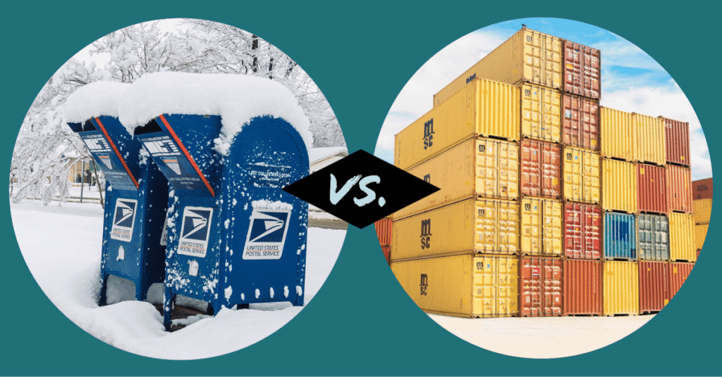 What is the difference between parcel and freight